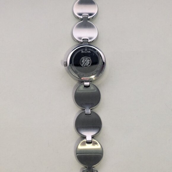 BULOVA Frank Lloyd Wright C8691170 Black Enameled Circular Design Ladies Watch - Picture 4 of 9